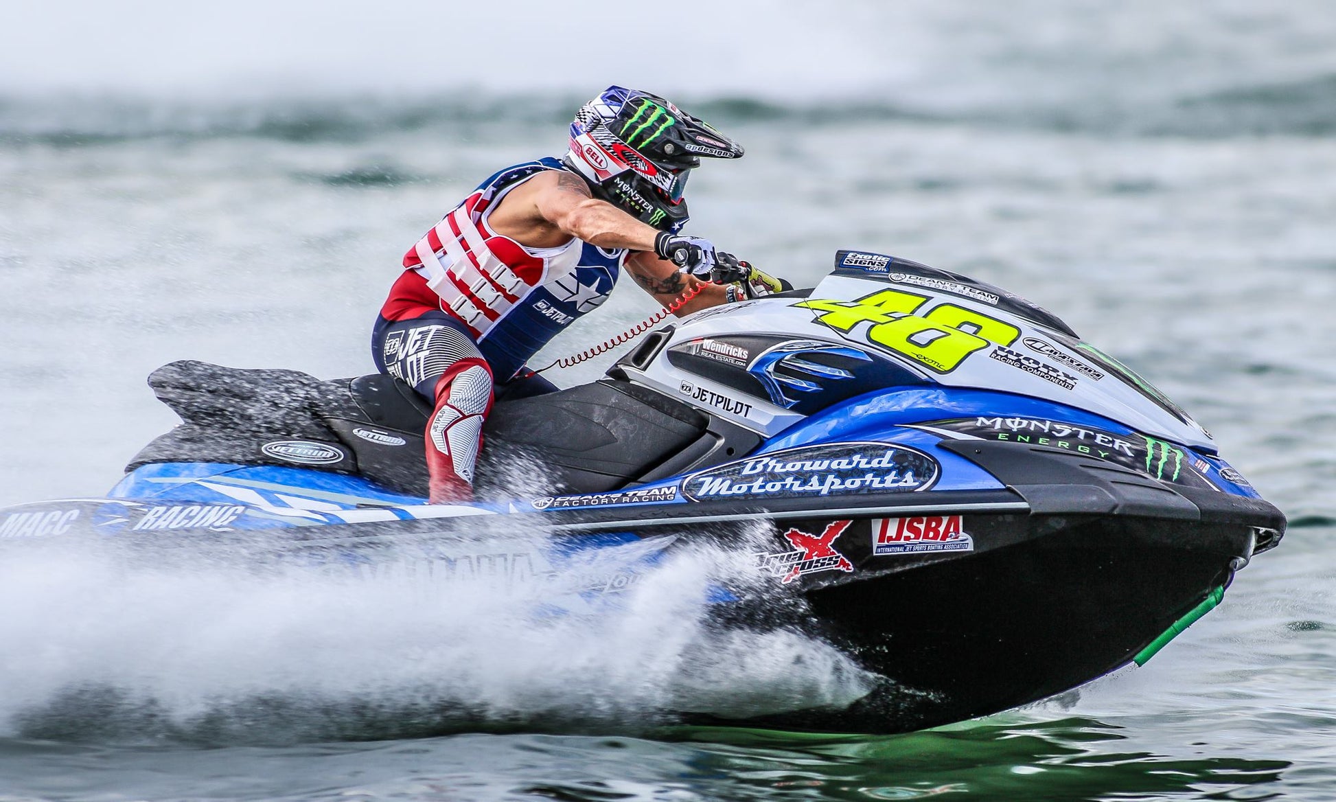 Worx Yamaha FZR / FZS Pro Steering System Package with 30" Bars + ODI Grips - Dean's Team Racing / Watercraft Performance