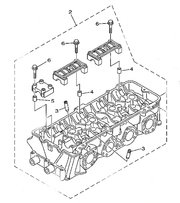 Yamaha SVHO Cylinder Head Assembly, 6S5-11102-20-00