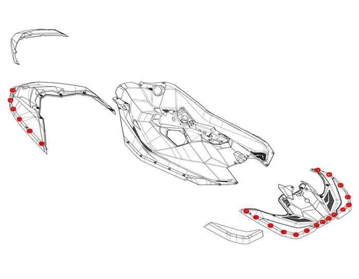 Riva Spark Deck Hardware Upgrade Kit (Front & Rear Decks)