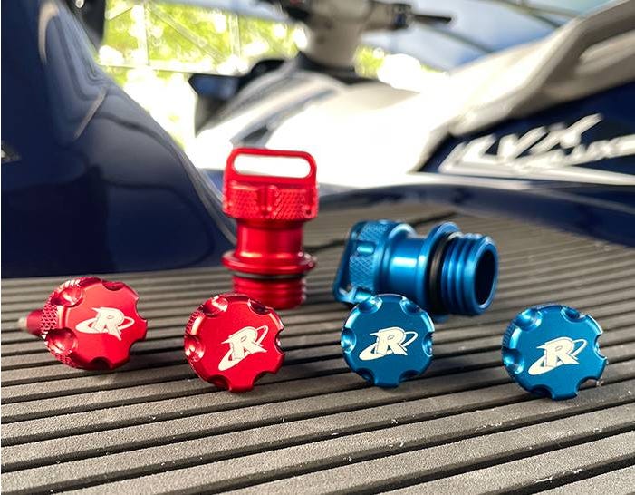 Riva Yamaha 1.8L Billet Engine Oil Filler Caps