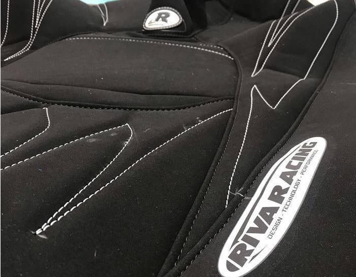 Riva Yamaha FZS Seat Cover | Black/Silver